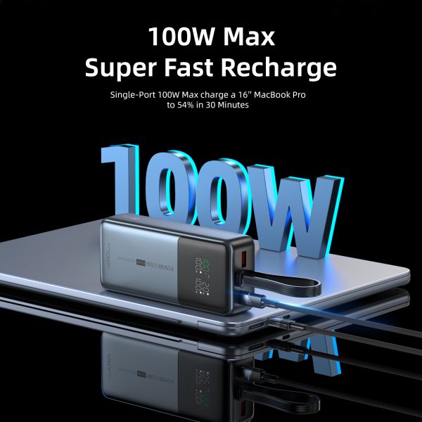 پاوربانک Power Cube Pro با نمایشگر دیجیتال | ظرفیت 20000mAh | شارژ سریع 100W - تصویر 3