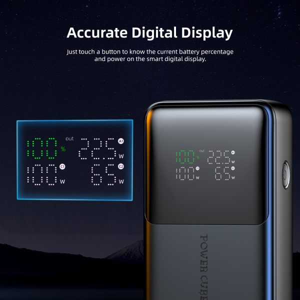 پاوربانک Power Cube Pro با نمایشگر دیجیتال | ظرفیت 20000mAh | شارژ سریع 100W - تصویر 2