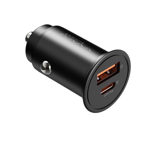 شارژر فندکی سریع Vyvylabs Round Dot 65W – دو پورت (Type-C و USB-A) - تصویر 2