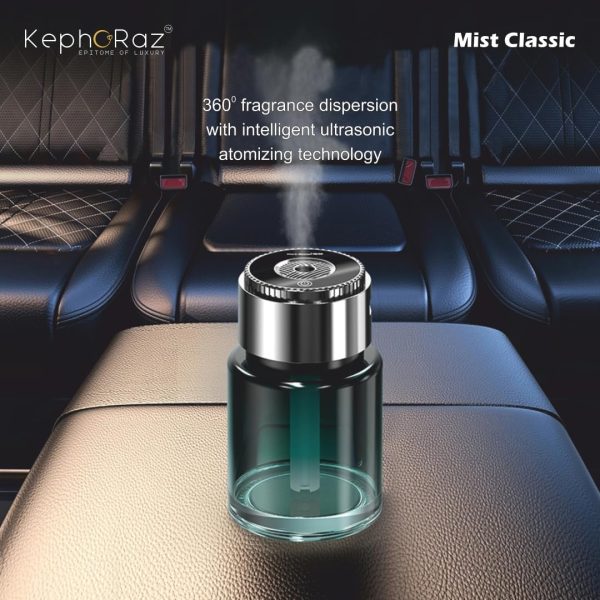خوشبوکننده بخار سرد خودرو مدل Mist Classic با پخش نور ستاره‌ای و شارژ Type-C - تصویر 4
