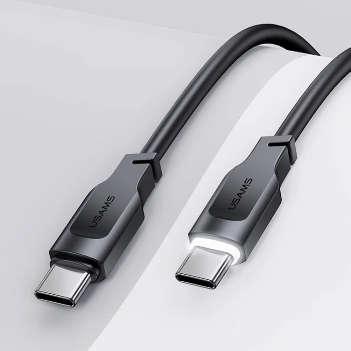 کابل شارژ و انتقال داده ۱۰۰ وات تایپ C مدل PowerCore 1.2m با چراغ نشانگر