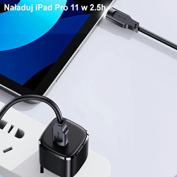 کابل شارژ و انتقال داده ۱۰۰ وات تایپ C مدل PowerCore 1.2m با چراغ نشانگر - تصویر 4